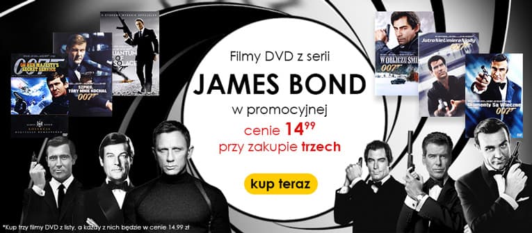 Promocja na filmy DVD o agencie 007!