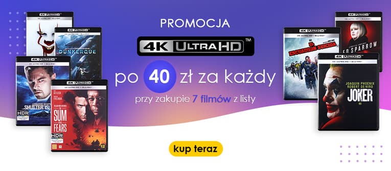 Tylko 40 zł za filmy 4K Ultra HD!